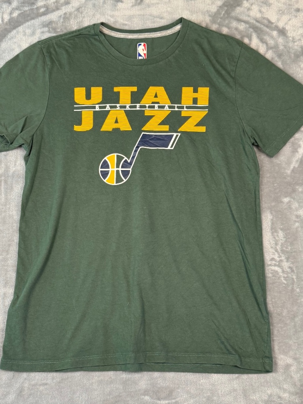 NBA Utah Jazz T-Shirt Men Medium Green Basketball Graphic Sportswear